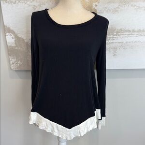INC Black and White Women's Top size medium